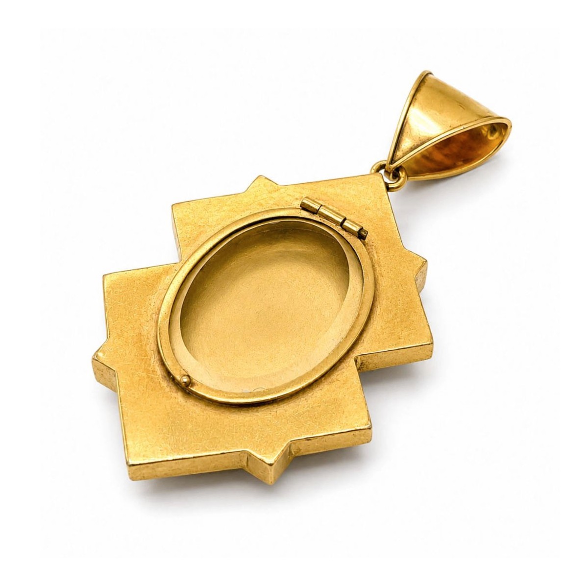 Micro Mosaic and 18K Pendant