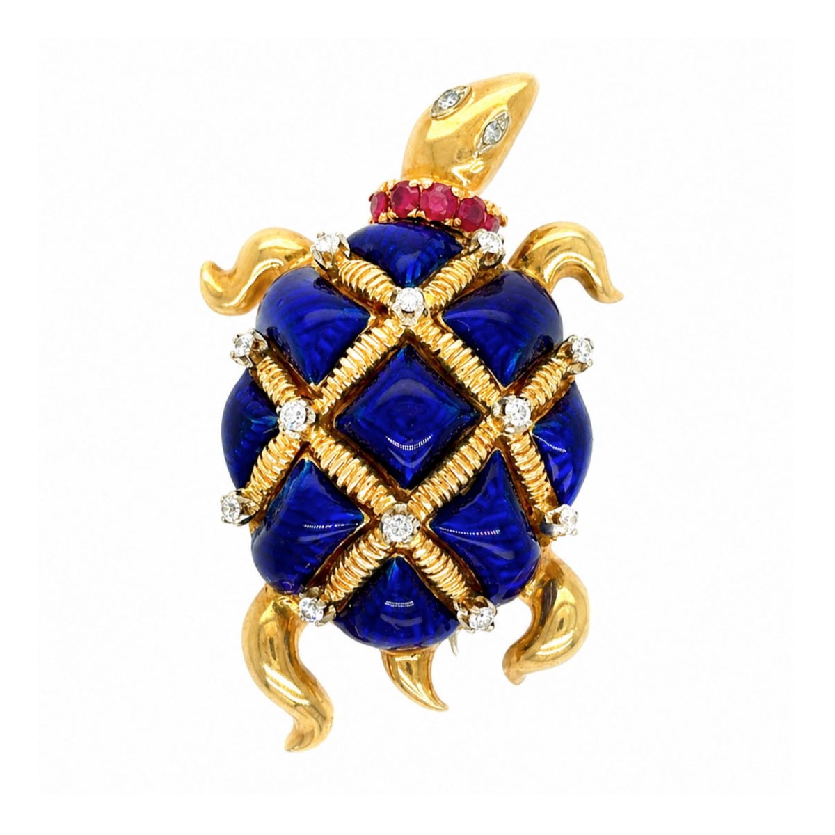 18K Turtle Brooch
