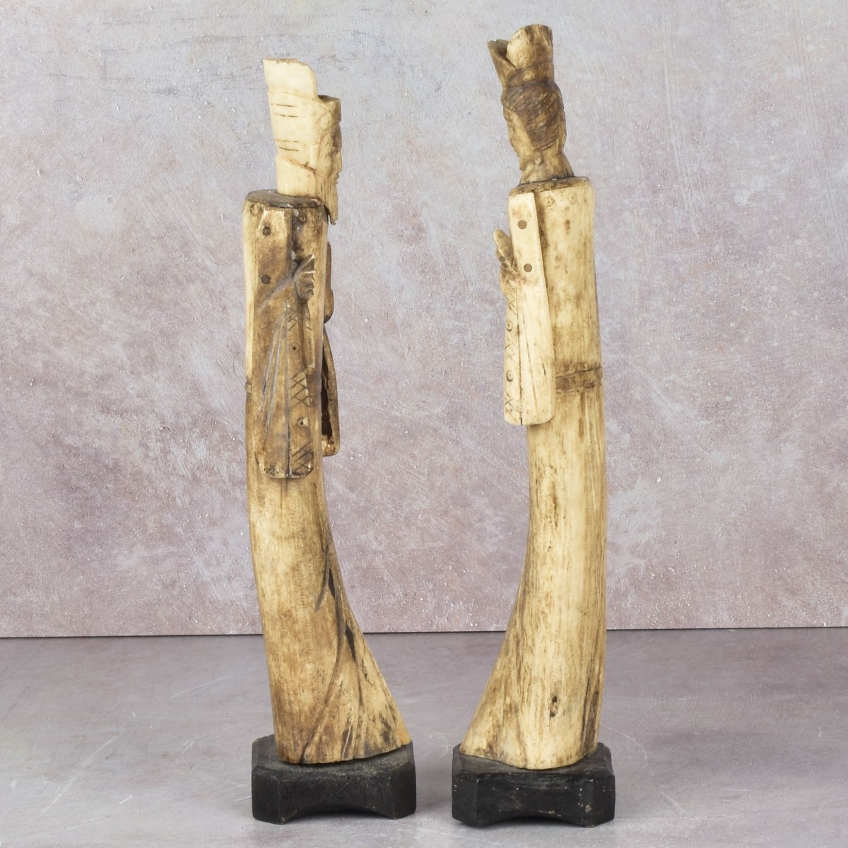 Antique Carved Chinese Figures