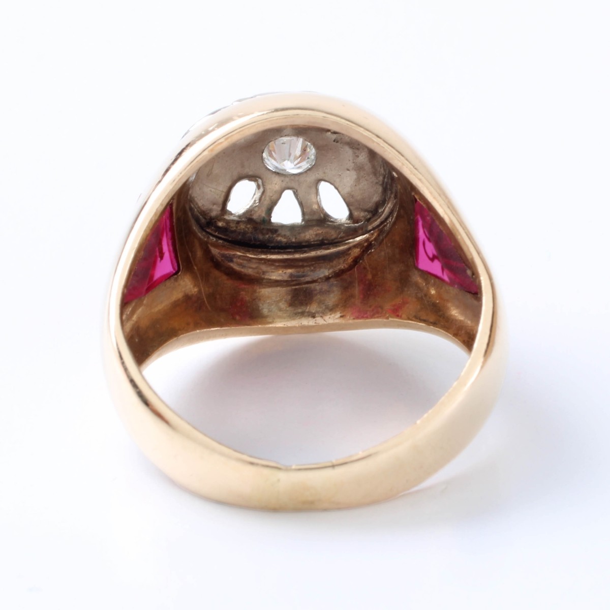 Deco Diamond and 12K Ring