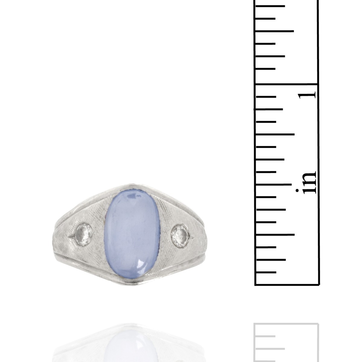 Star Sapphire, Diamond and 14K Ring