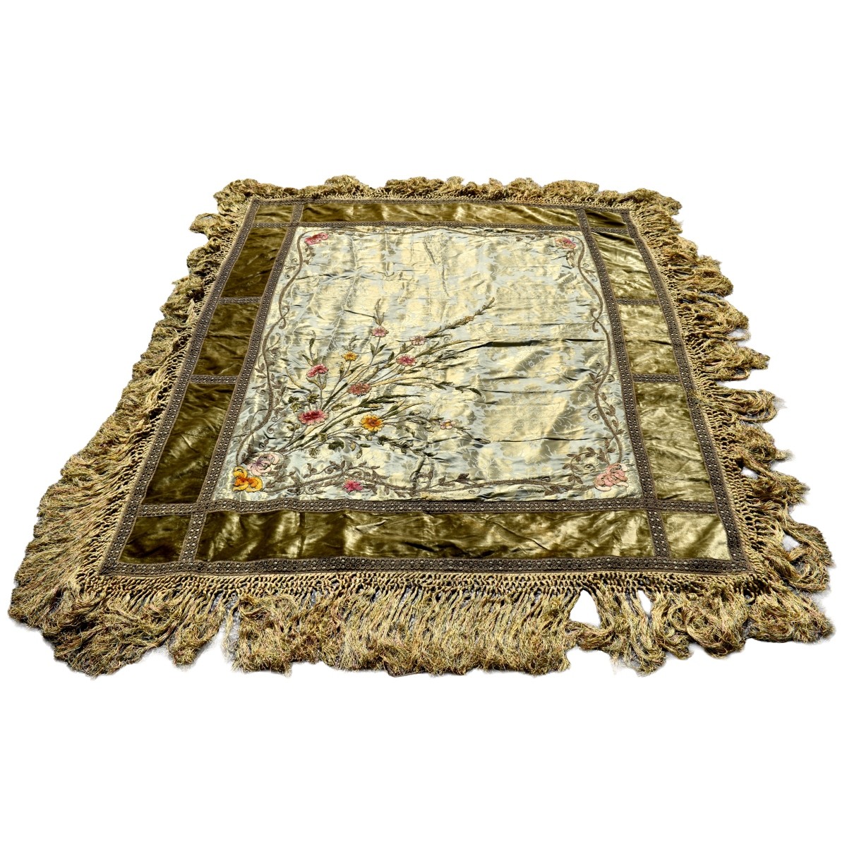 Early 20th CenturyFringe Piano Shawl