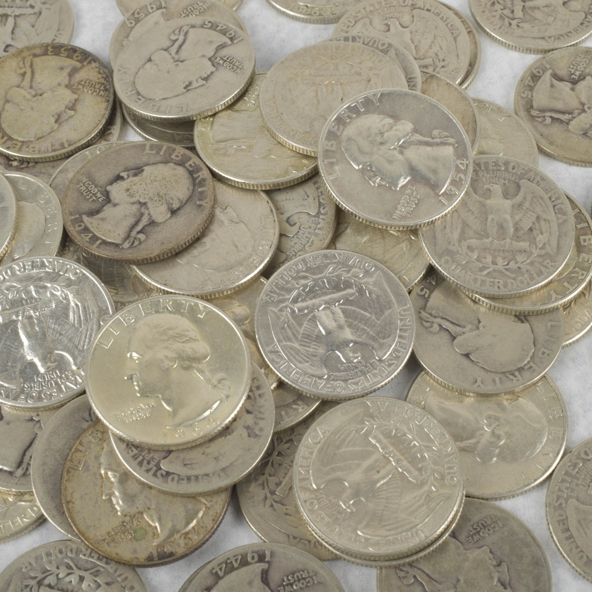 Washington Liberty Silver Quarters