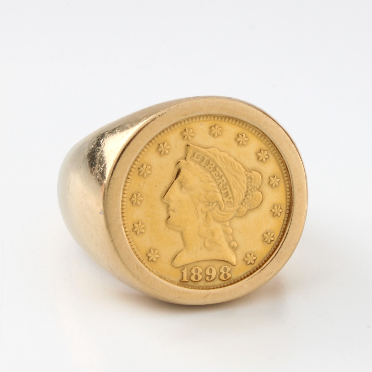 Liberty Head Gold Coin & 14K Ring