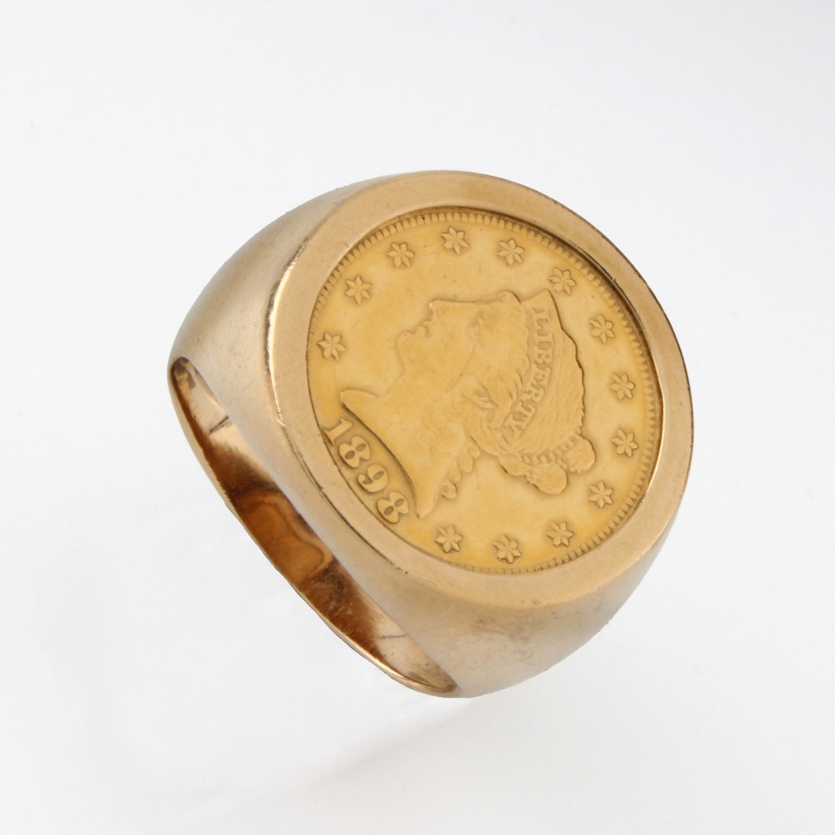 Liberty Head Gold Coin & 14K Ring