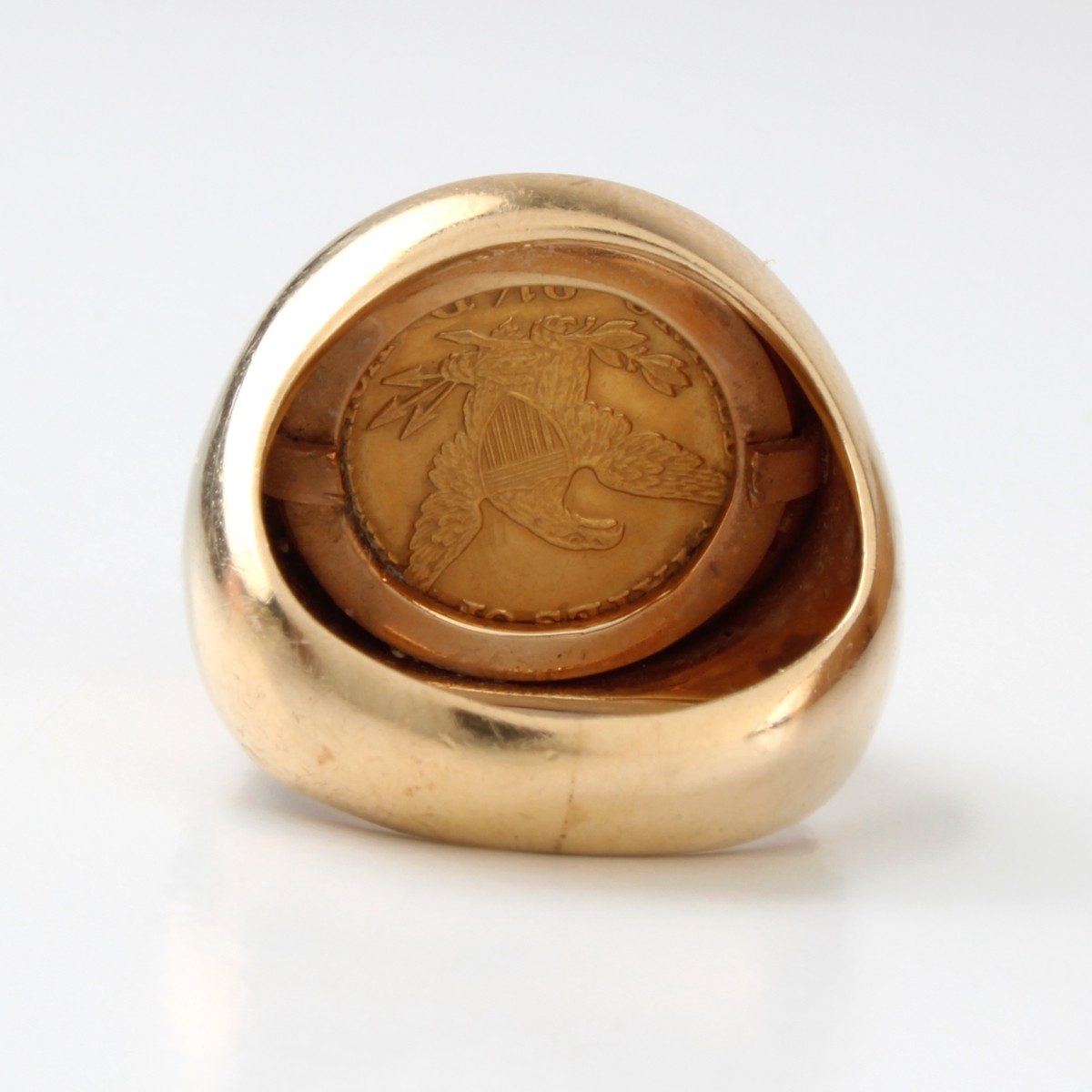 Liberty Head Gold Coin & 14K Ring