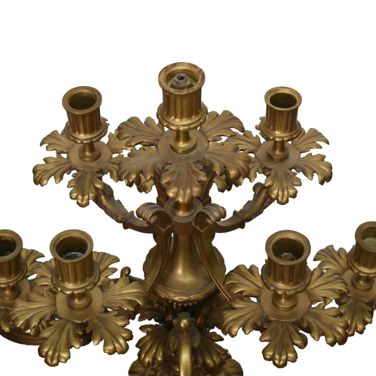 Large Gilt Bronze Candelabra