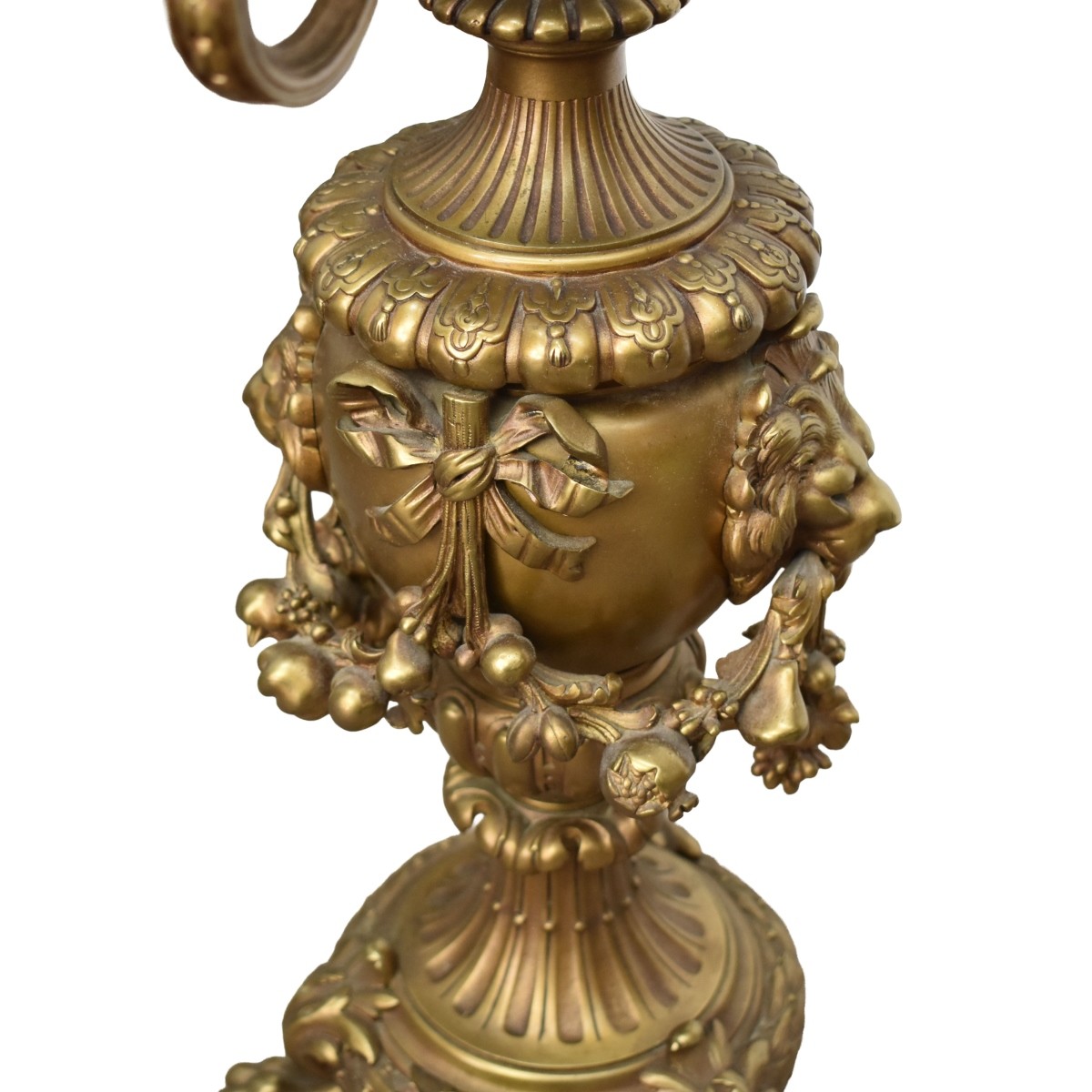 Large Gilt Bronze Candelabra