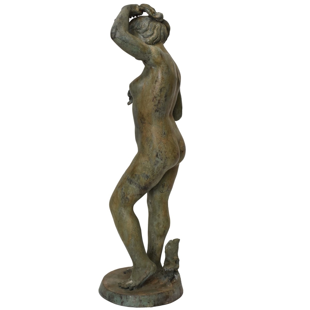 Vintage Verdigris Bronze Sculpture