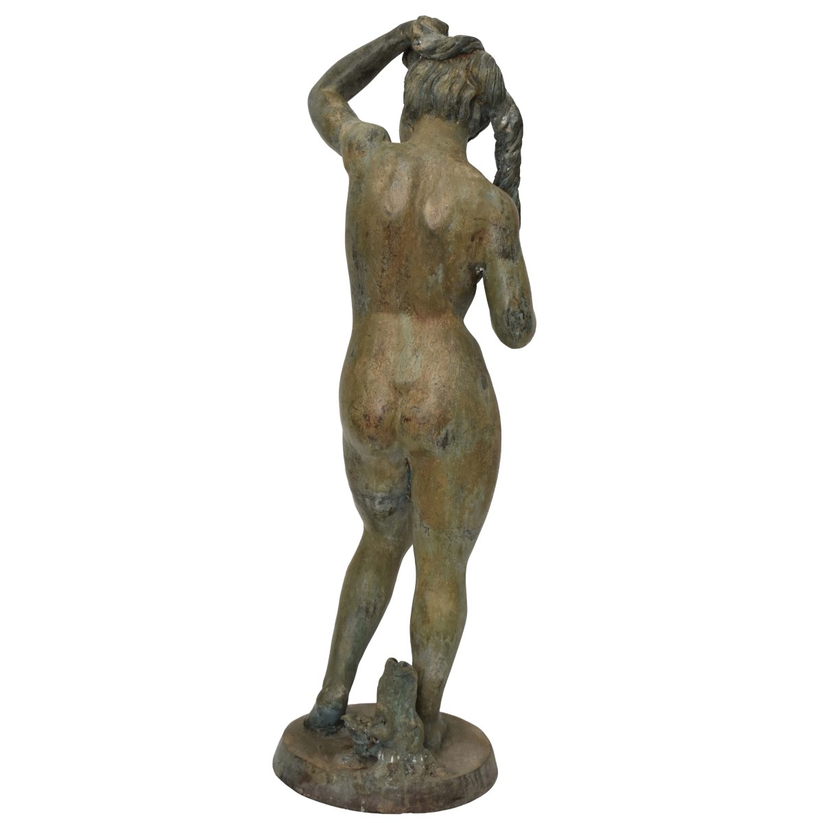 Vintage Verdigris Bronze Sculpture