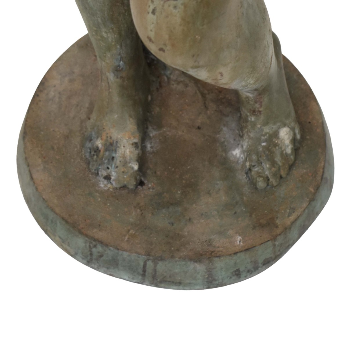 Vintage Verdigris Bronze Sculpture