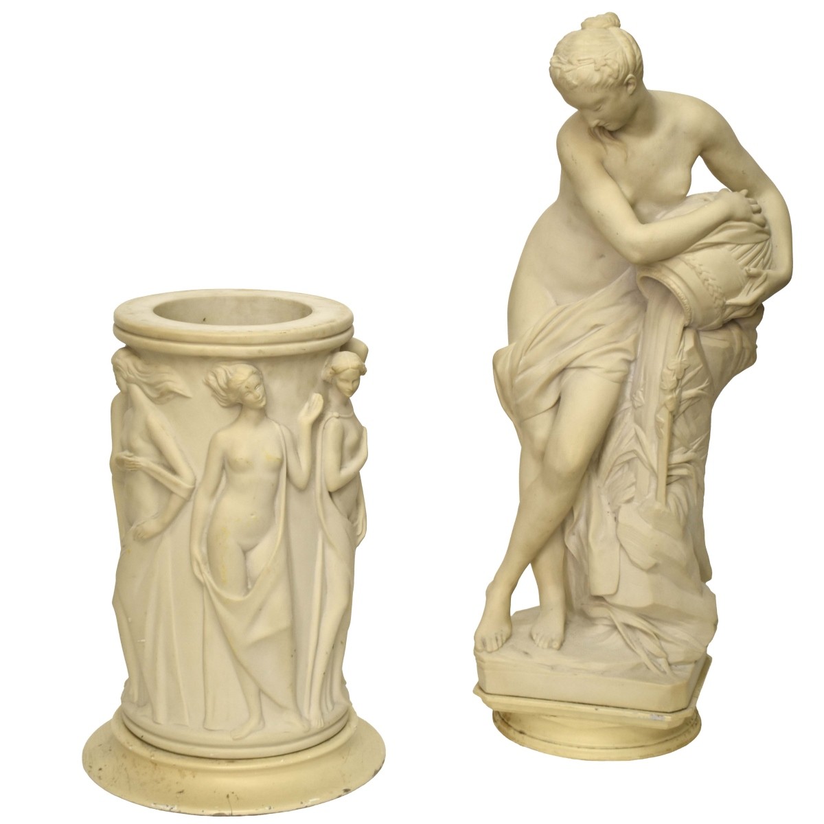Art Nouveau Bathing Beauty Sculpture