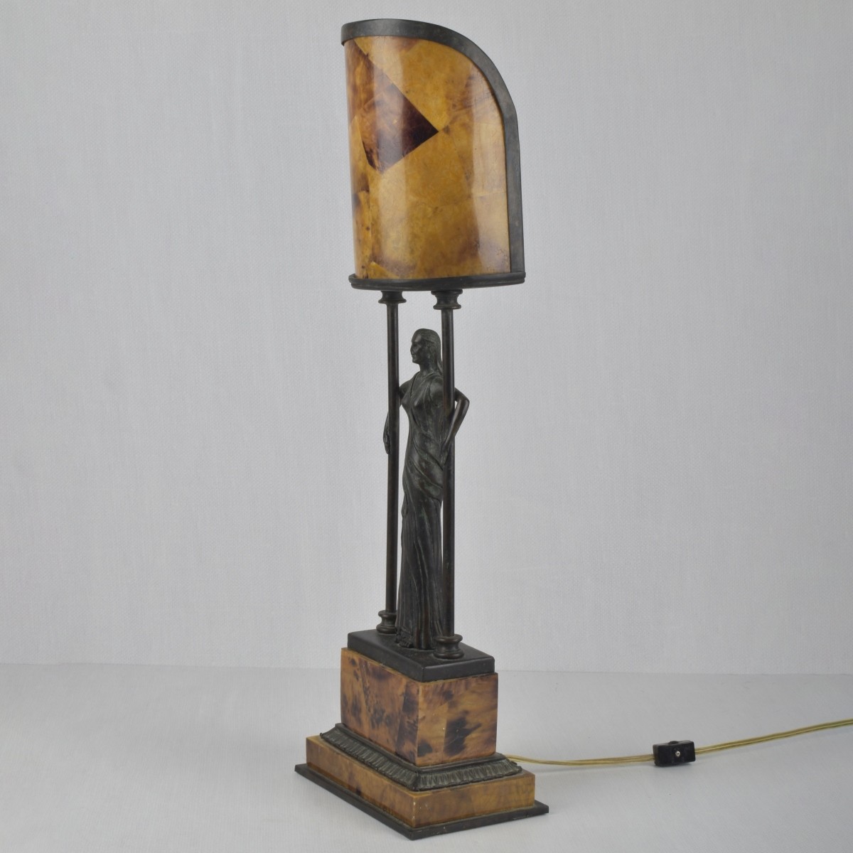Maitland Smith Art Deco Bronze Lamp