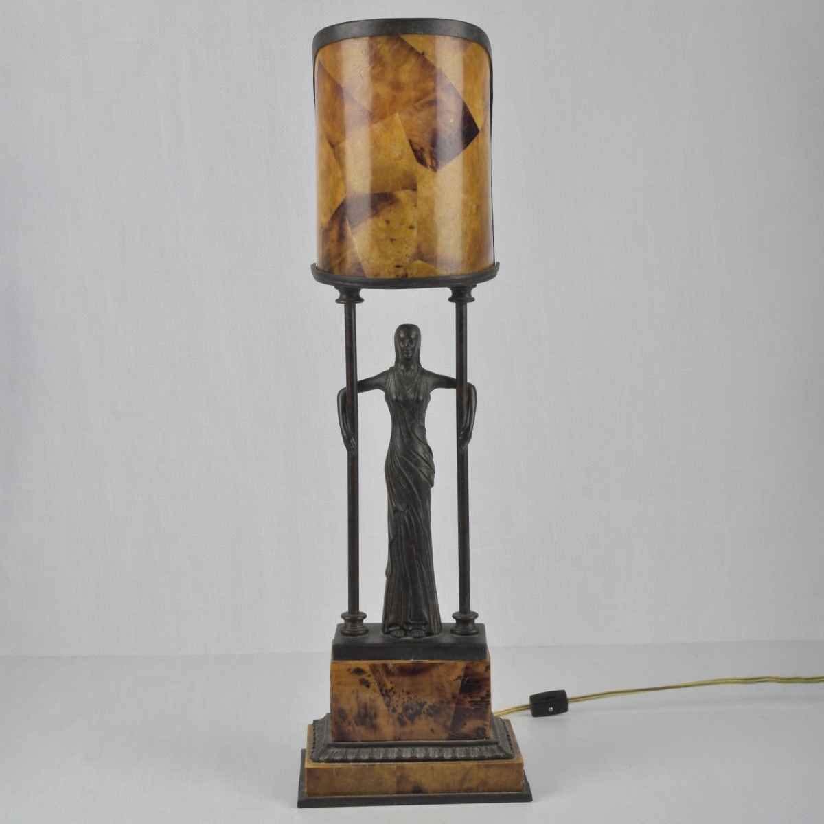 Maitland Smith Art Deco Bronze Lamp