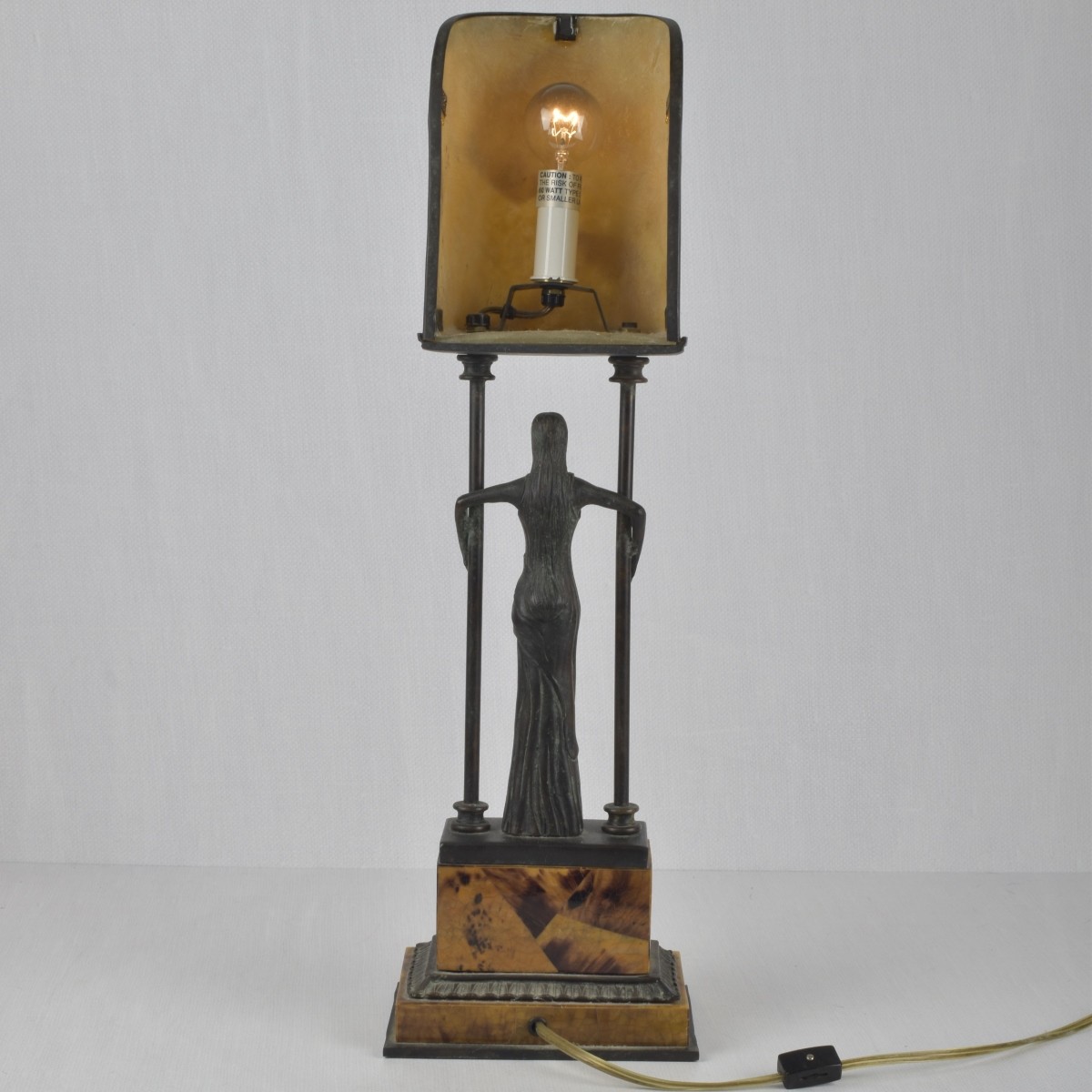 Maitland Smith Art Deco Bronze Lamp