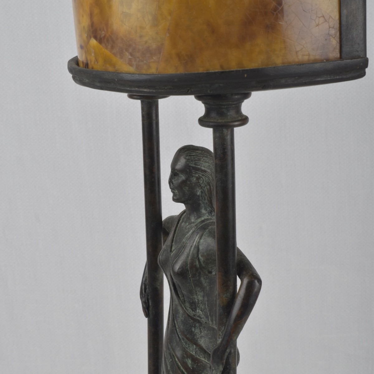 Maitland Smith Art Deco Bronze Lamp