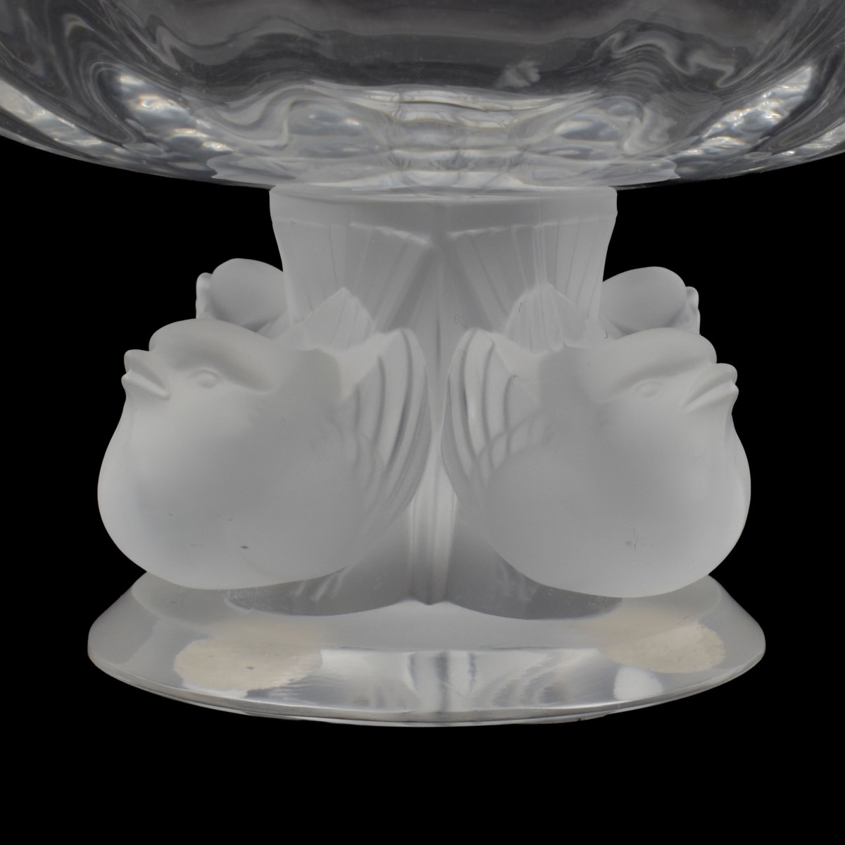 Lalique France Crystal "Nogent" Crystal Bowl