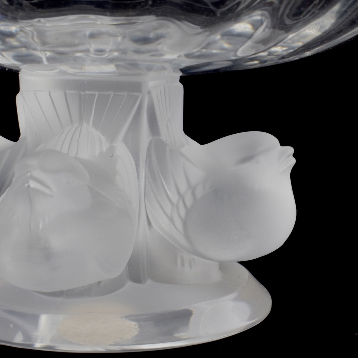 Lalique France Crystal "Nogent" Crystal Bowl