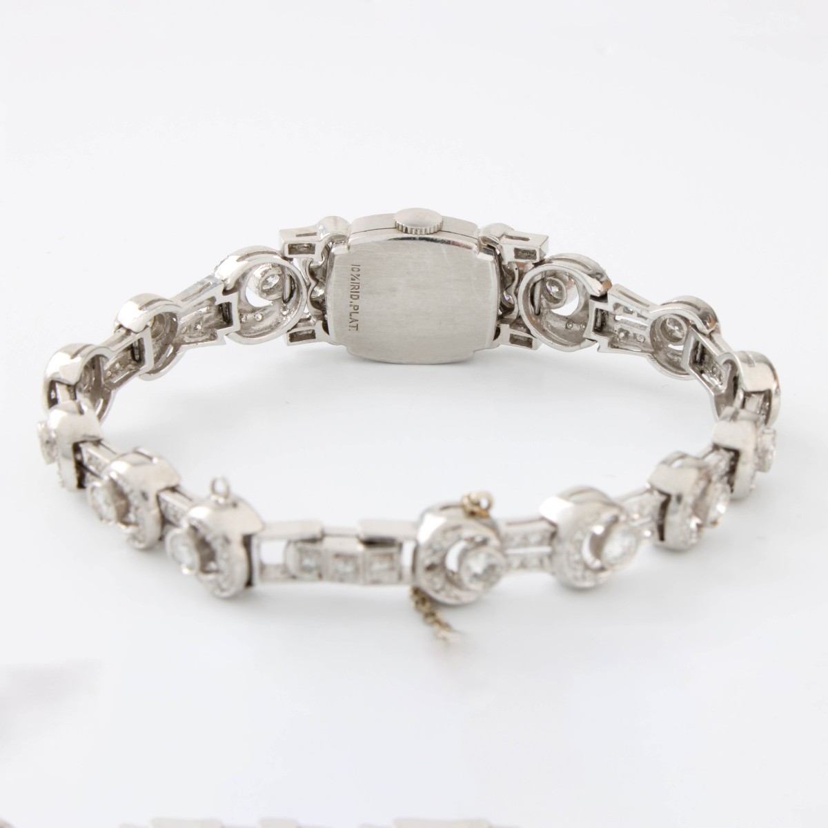 Deco Platinum and Diamond Watch