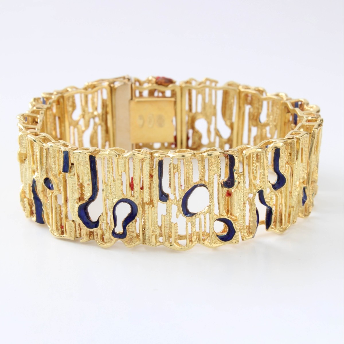18K and Enamel Bracelet