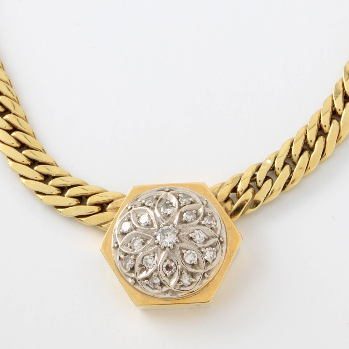 Diamond and 14K Necklace