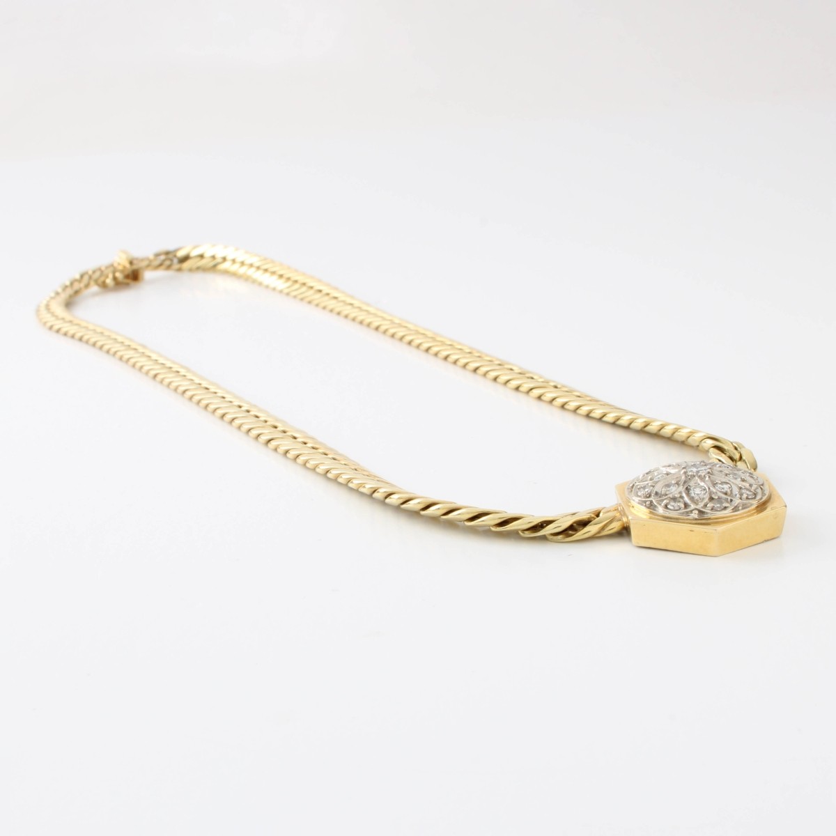 Diamond and 14K Necklace