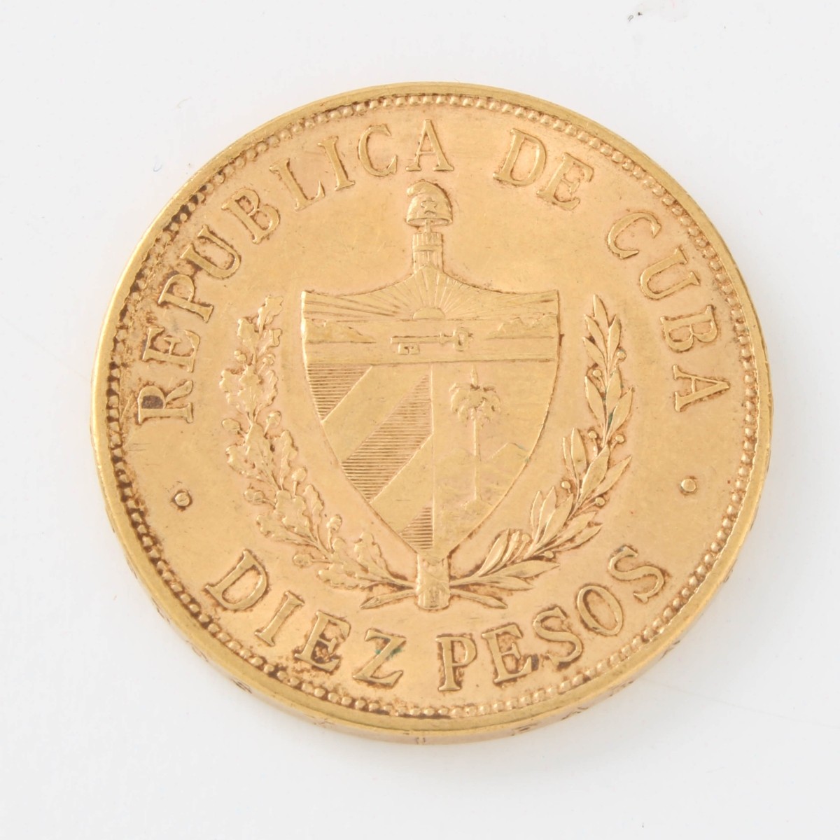 1916 Diez Pesos Gold Coin