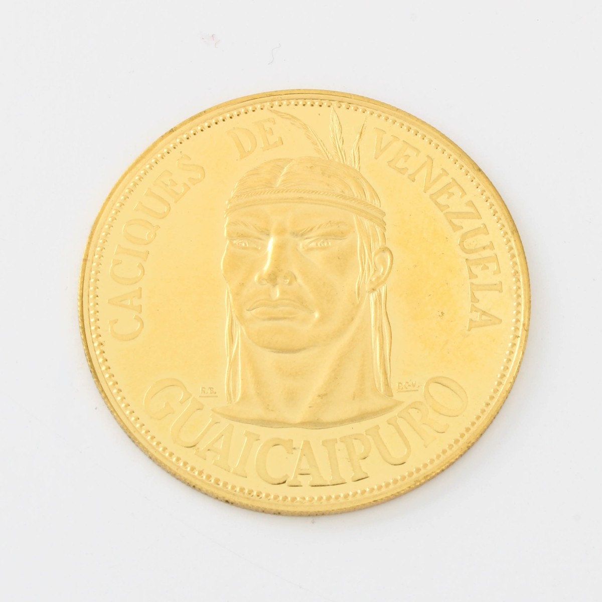 Caciques de Venezuela Guaicaipuro Gold Coin