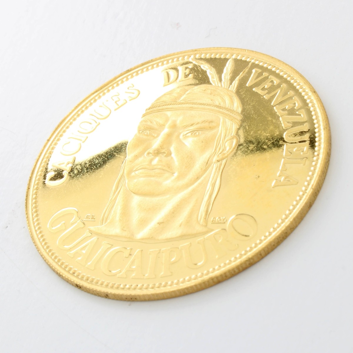 Caciques de Venezuela Guaicaipuro Gold Coin