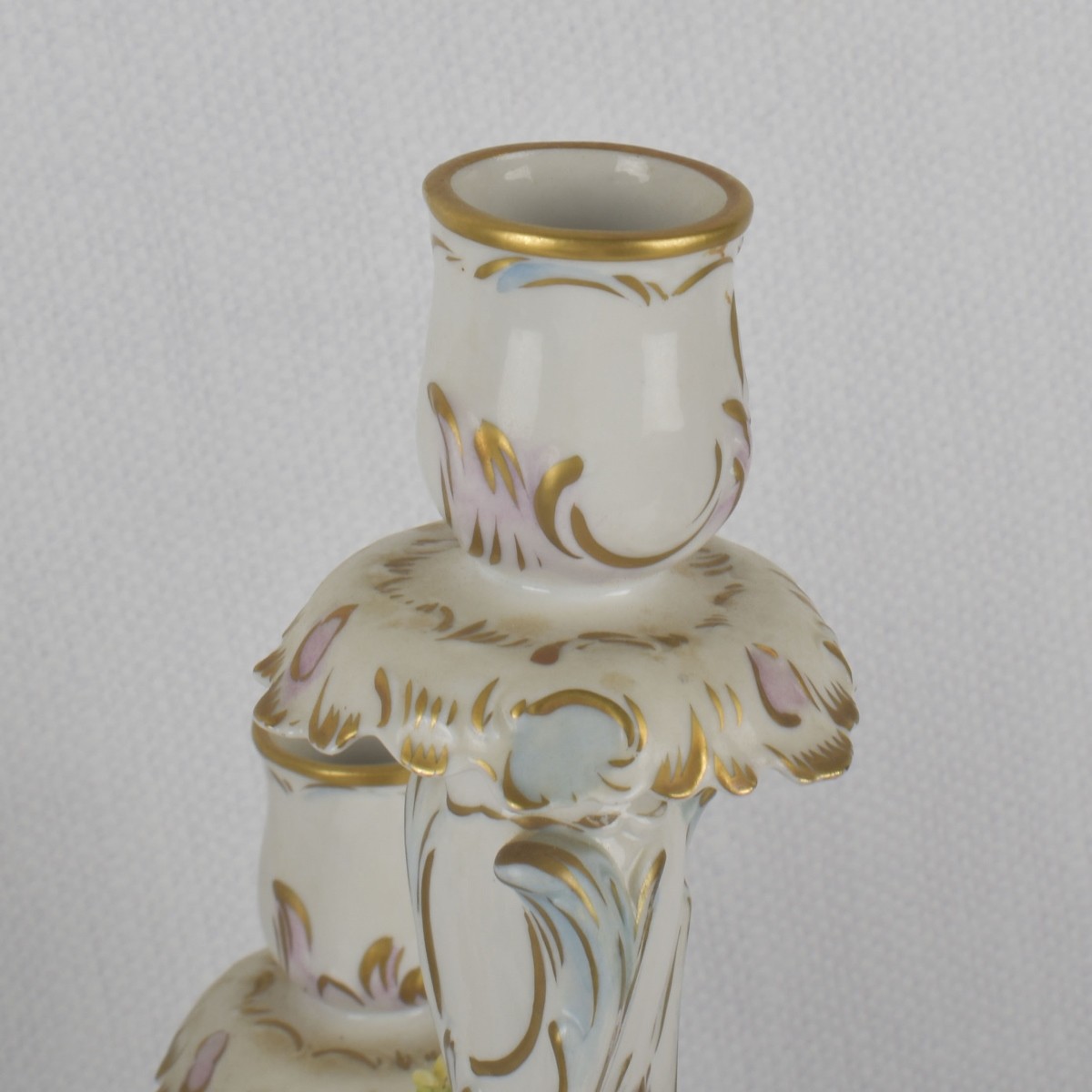 German Rudolstadt Volkstedt Candelabra