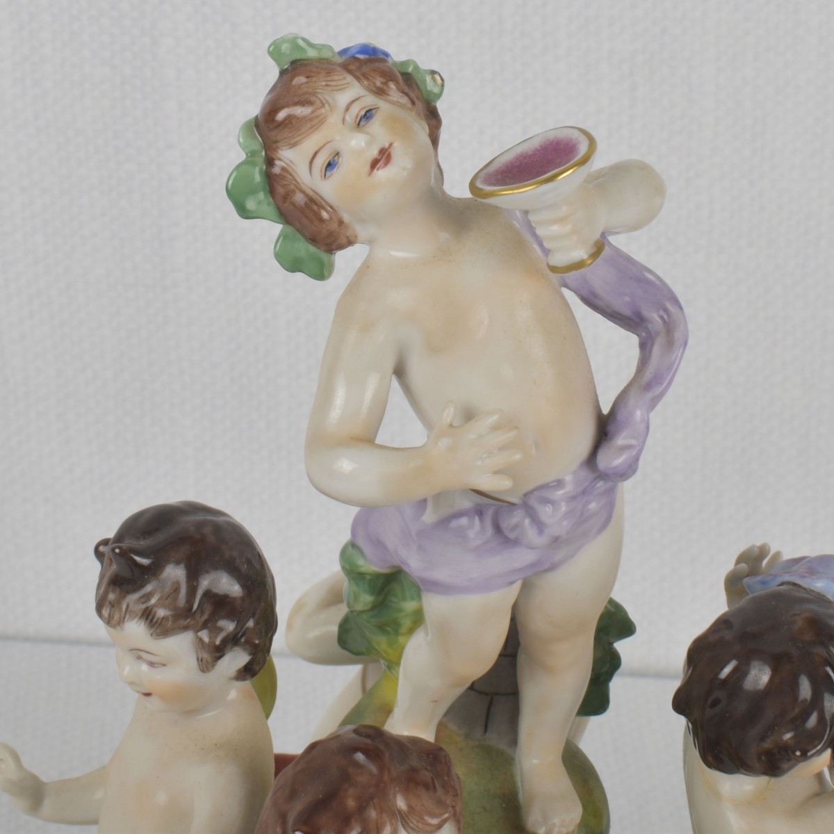 Capodimonte-style Porcelain Group