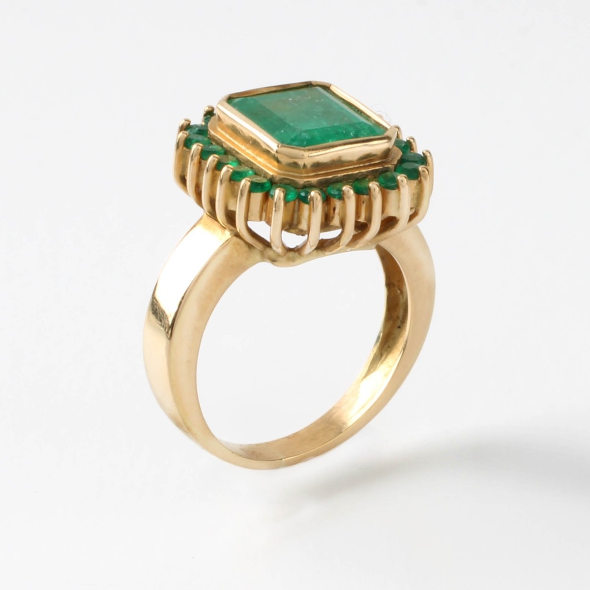 Emerald and 18K Ring