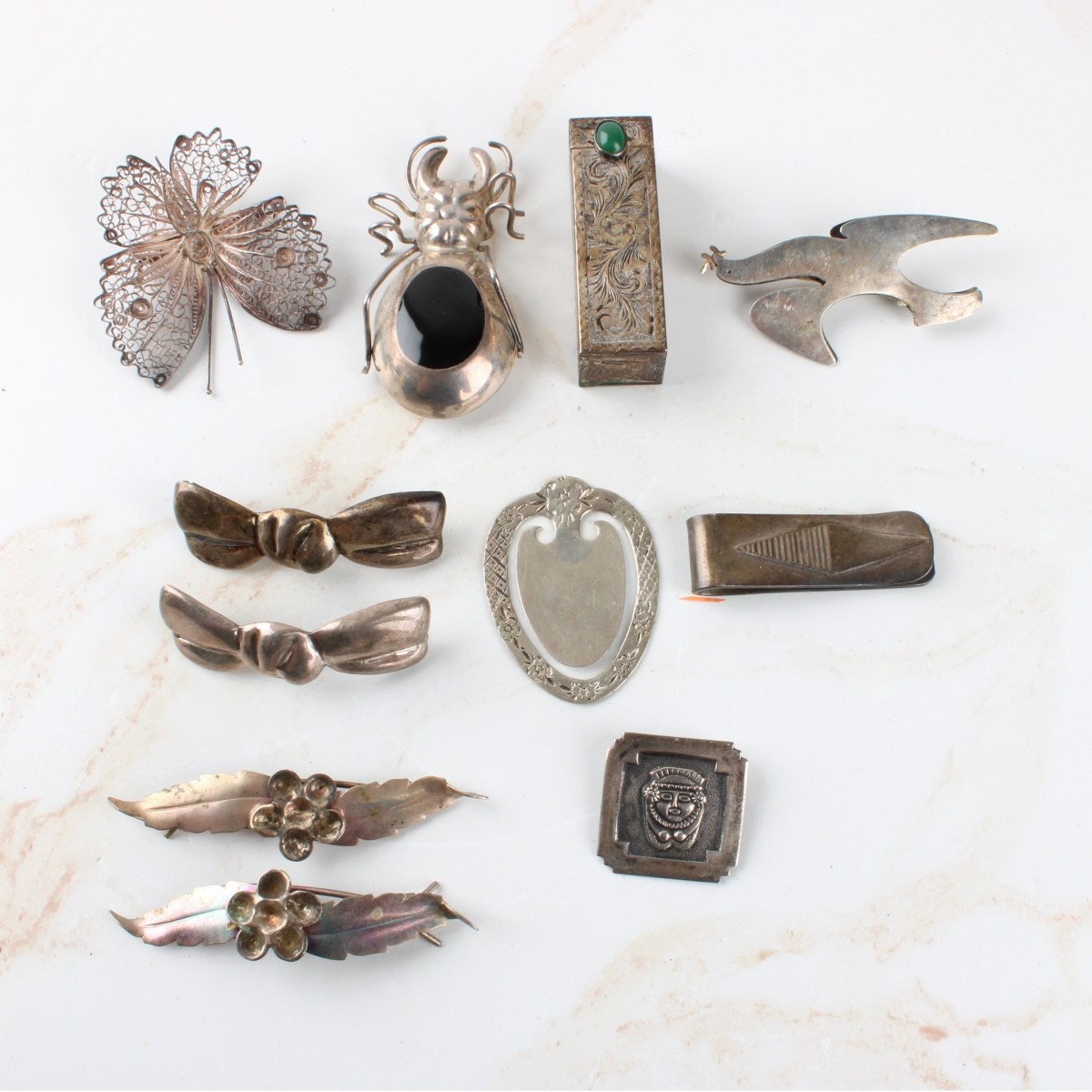 Lot of Antique Sterling Silver and Silver Pieces