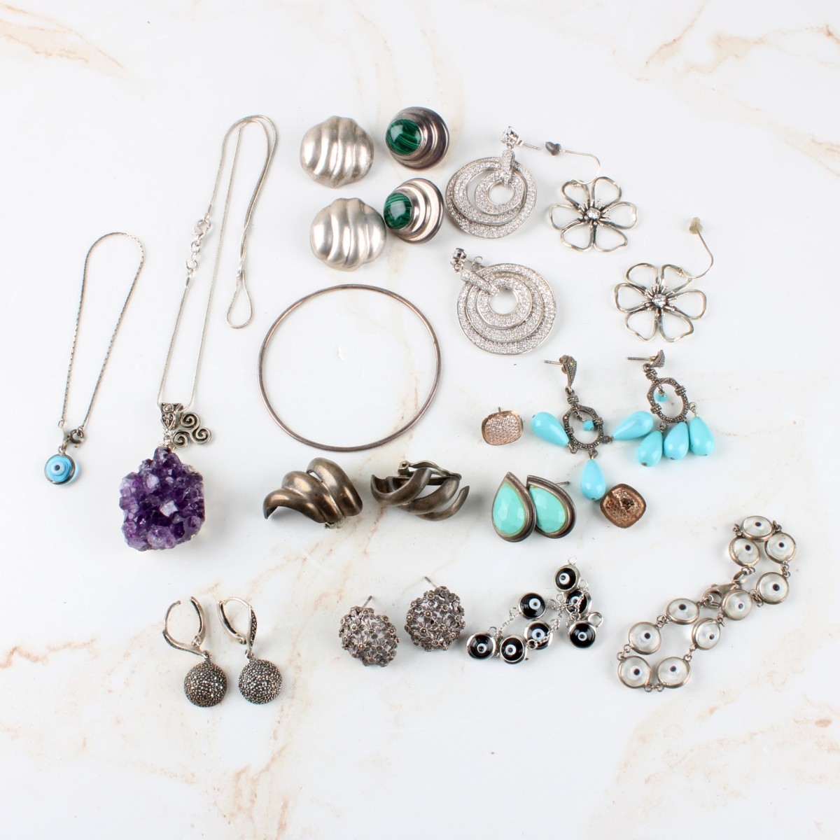 Lot of Sterling Silver Jewelry