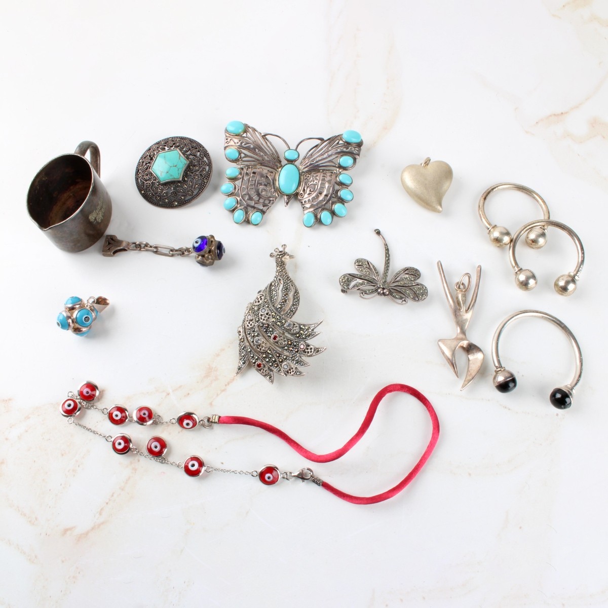 Lot of Sterling Silver Jewelry