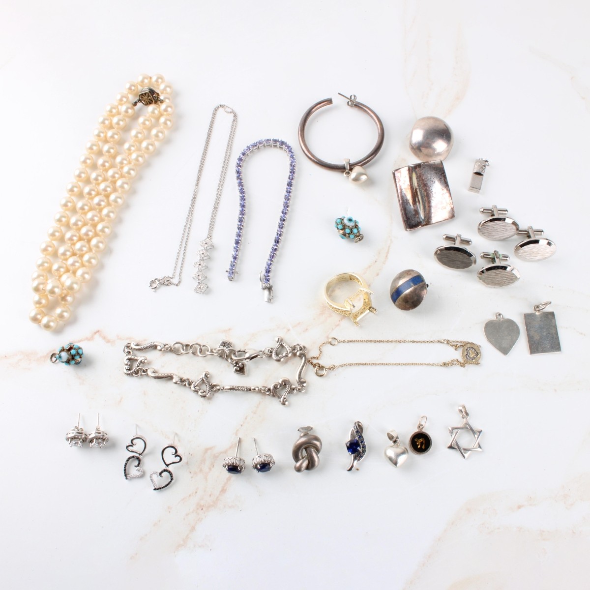 Lot of Sterling Silver Jewelry