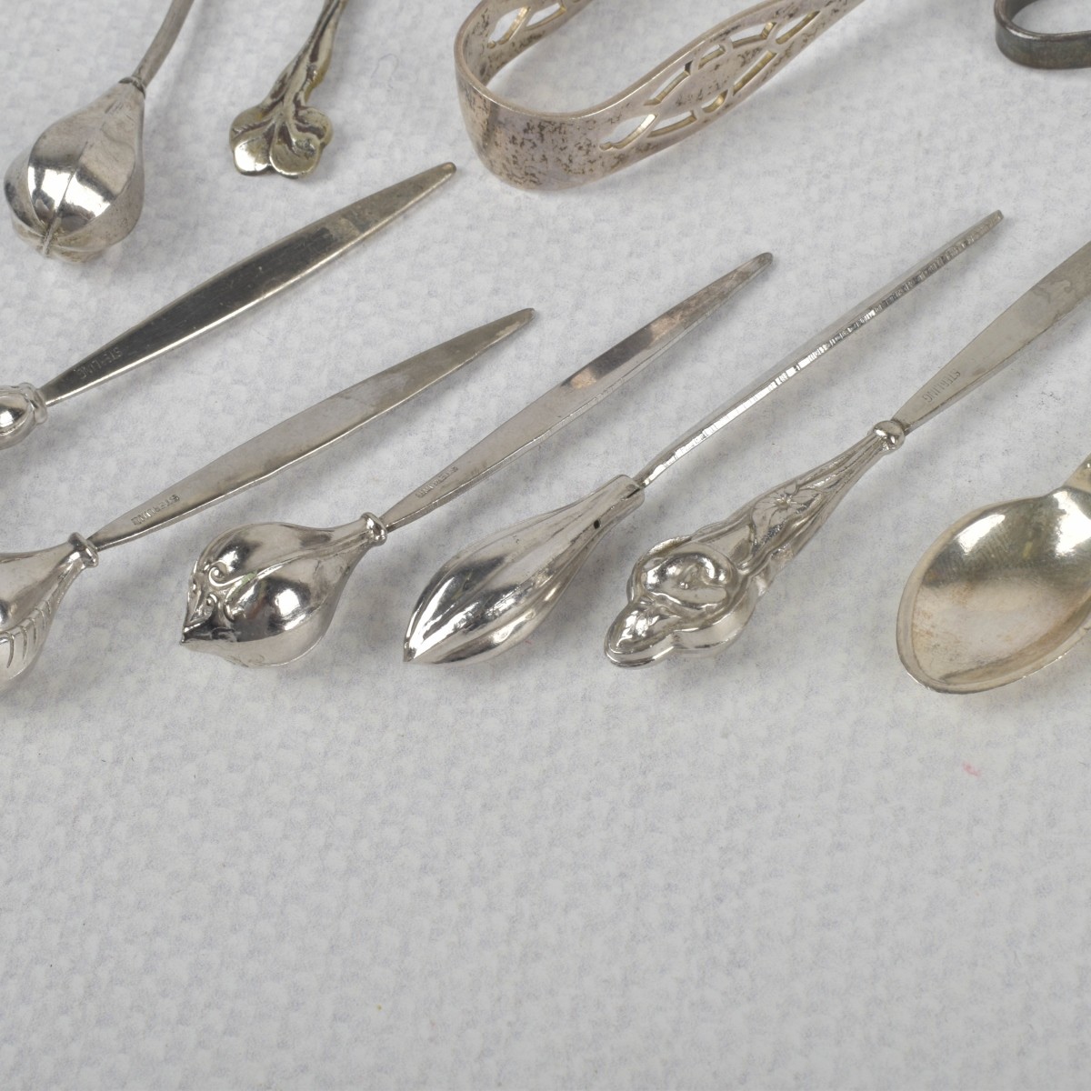 Lot of Small Sterling Serving Pieces