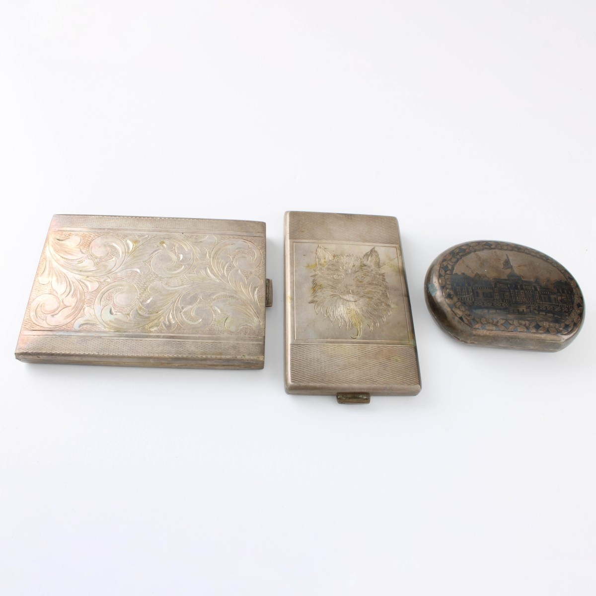 800 Silver Cigarette Cases