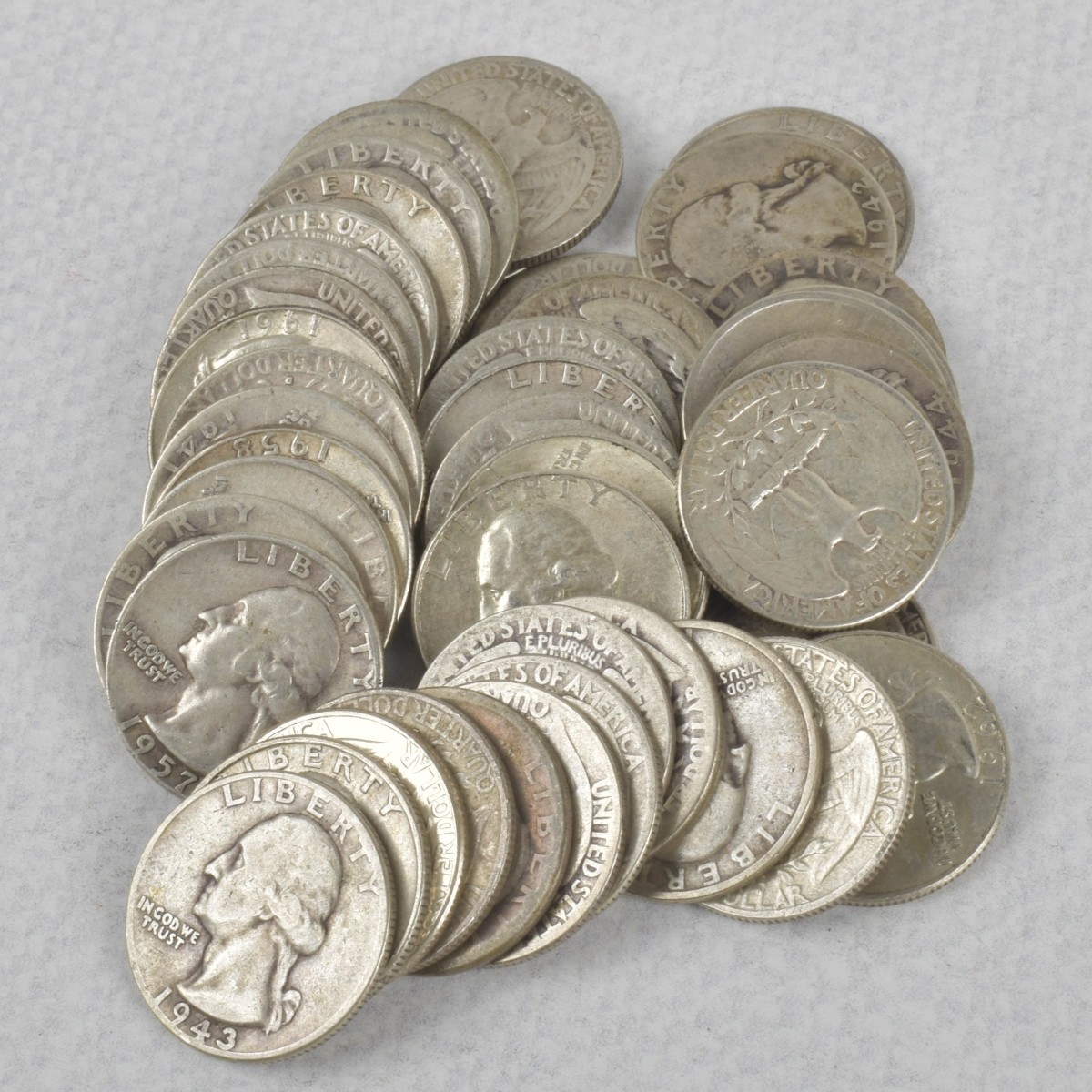 Washington Liberty Silver Quarters