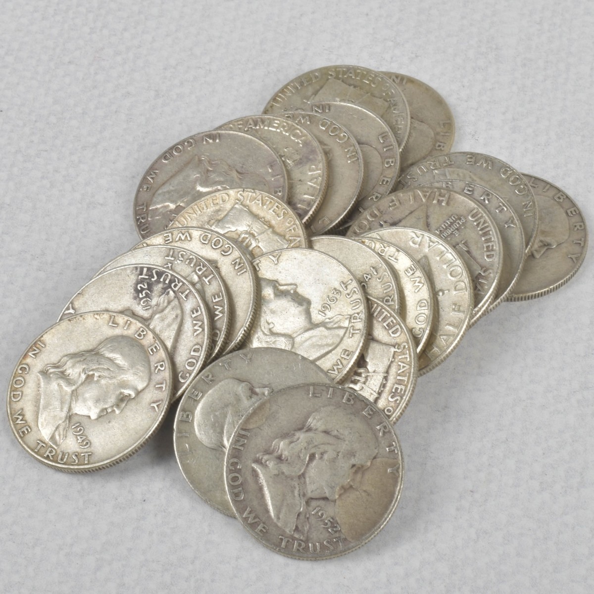 US Franklin Half-dollar Coins