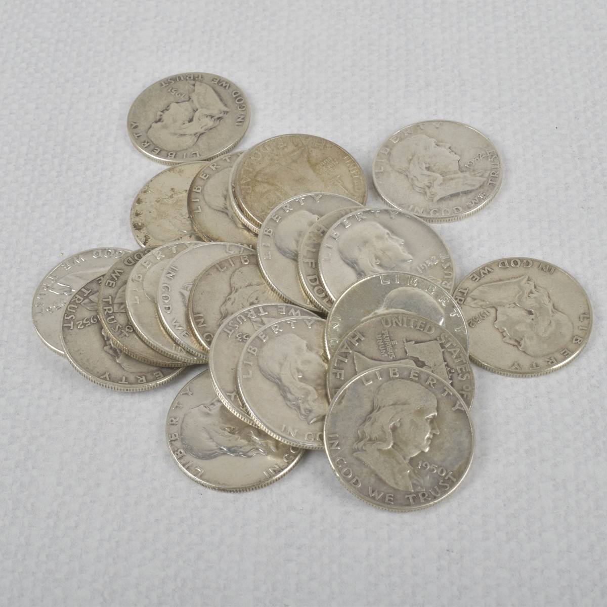 US Franklin Half-dollar Coins