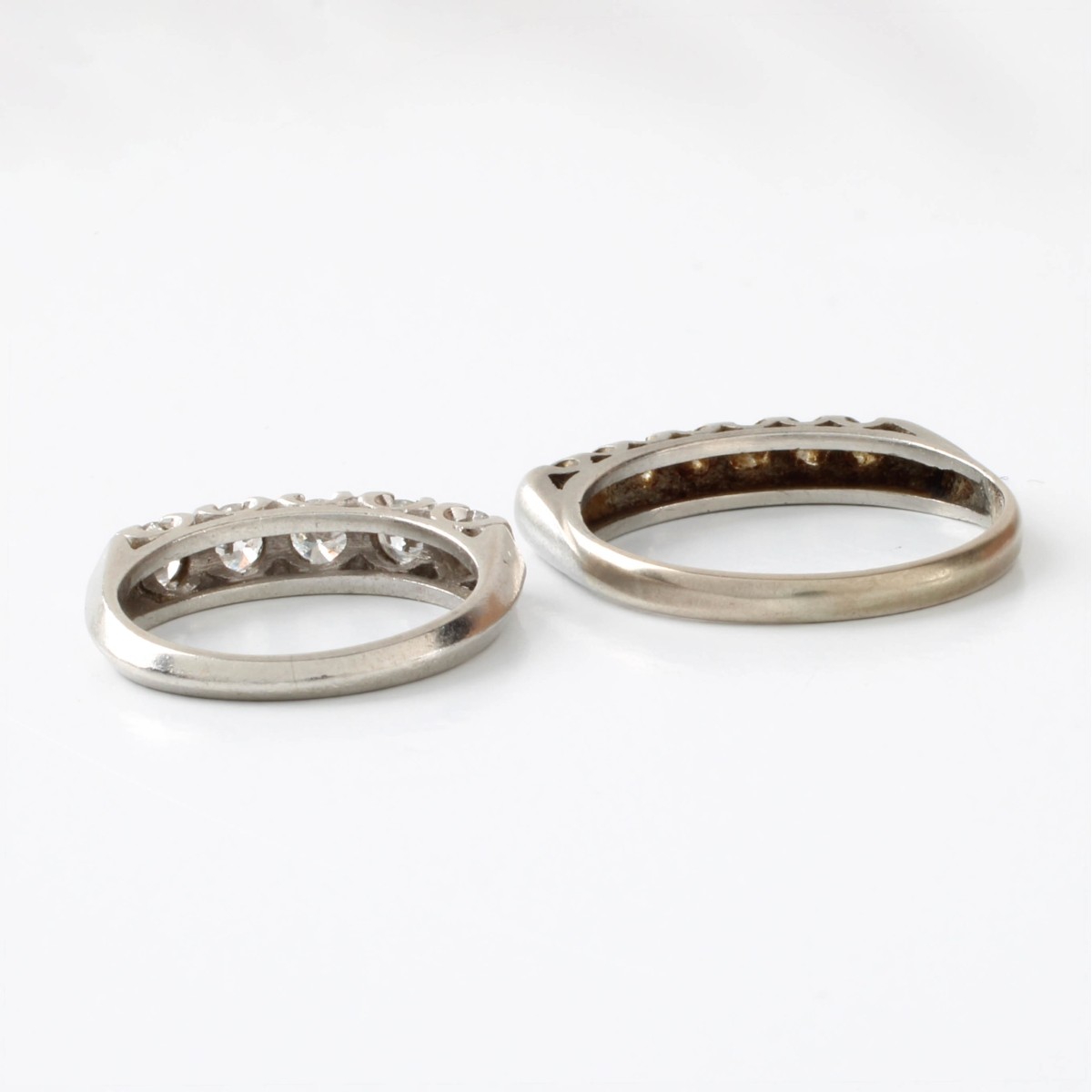Deco Diamond and Platinum Bands