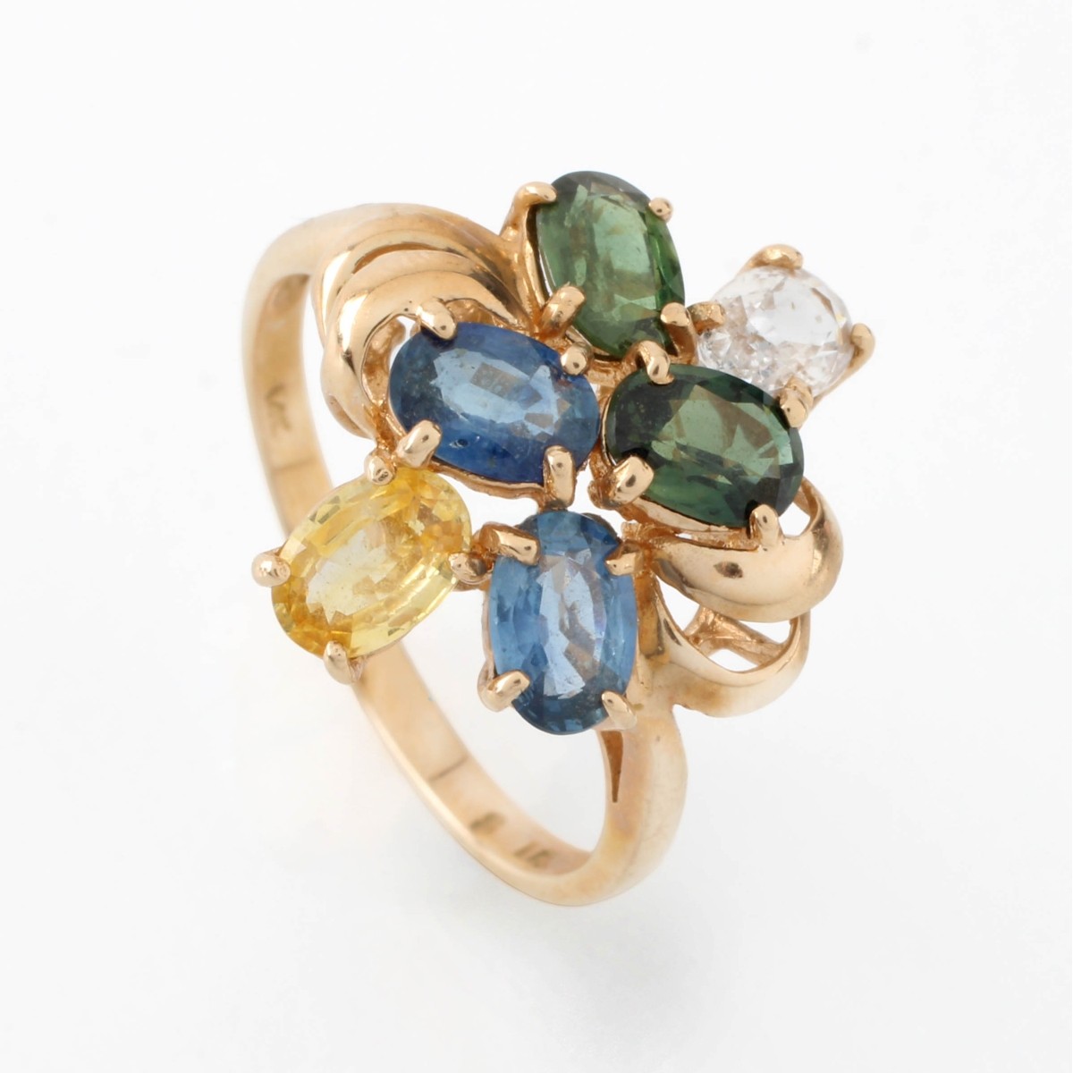Gemstone and 14K Ring