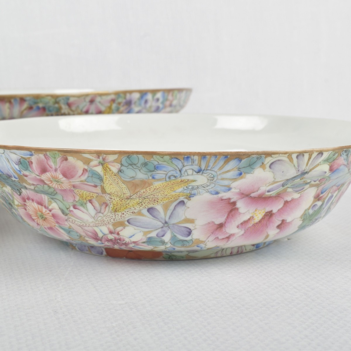 Vintage Chinese Mille Fleur Bowls