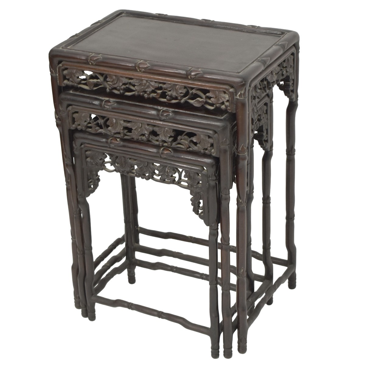 Chinese Carved Nesting Tables