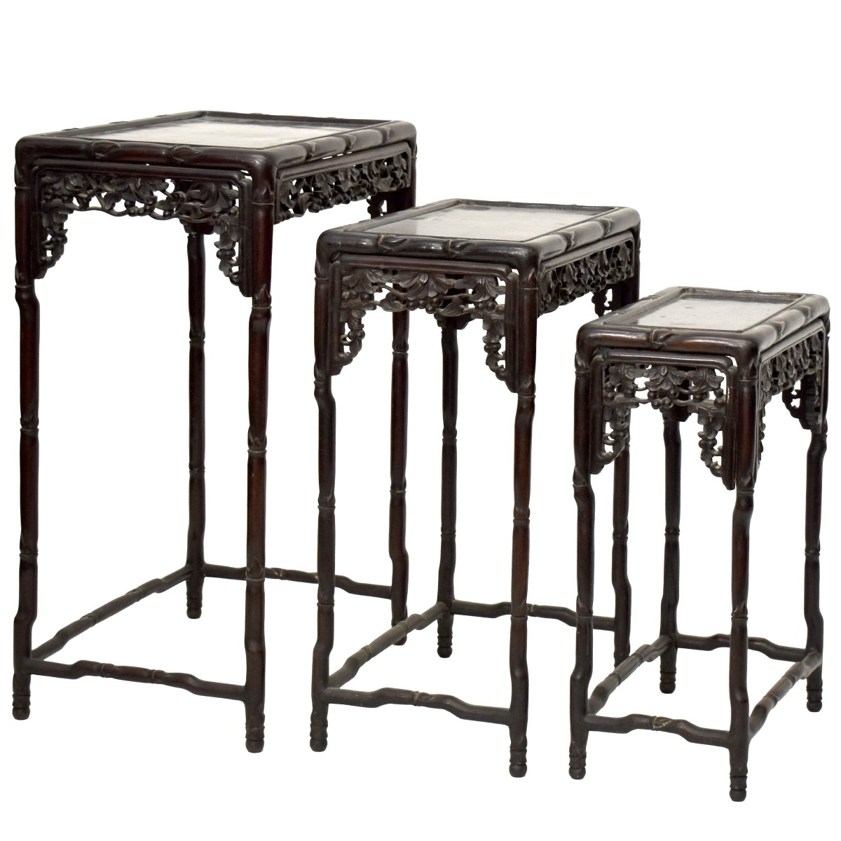 Chinese Carved Nesting Tables