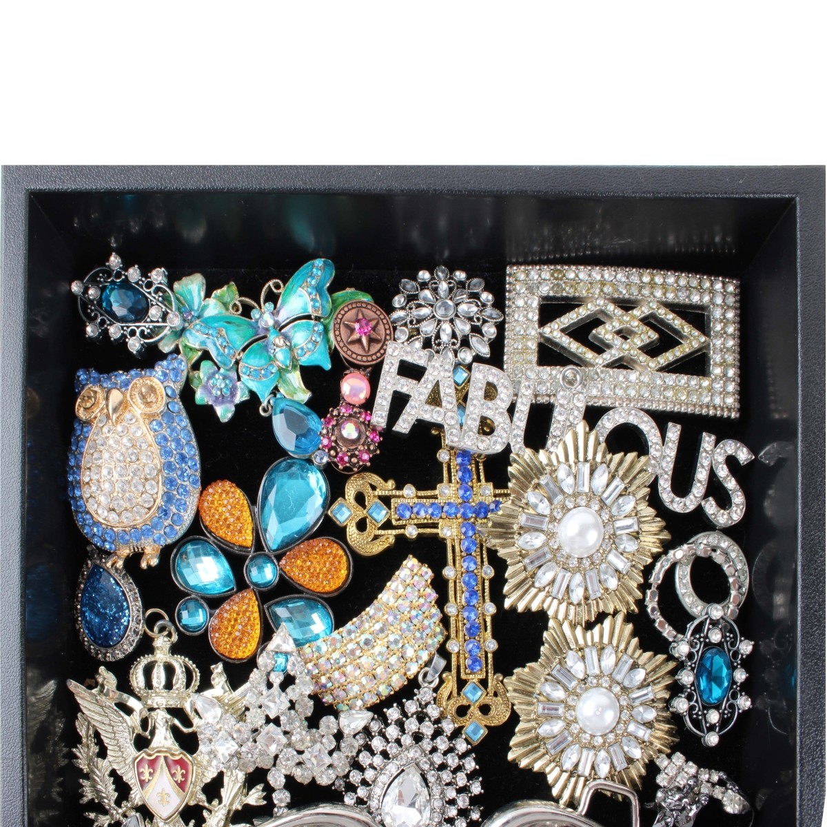 Tray Lot of Costume Jewelry & Parts