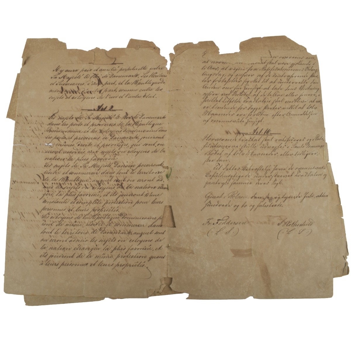 Rothschild Signed Document