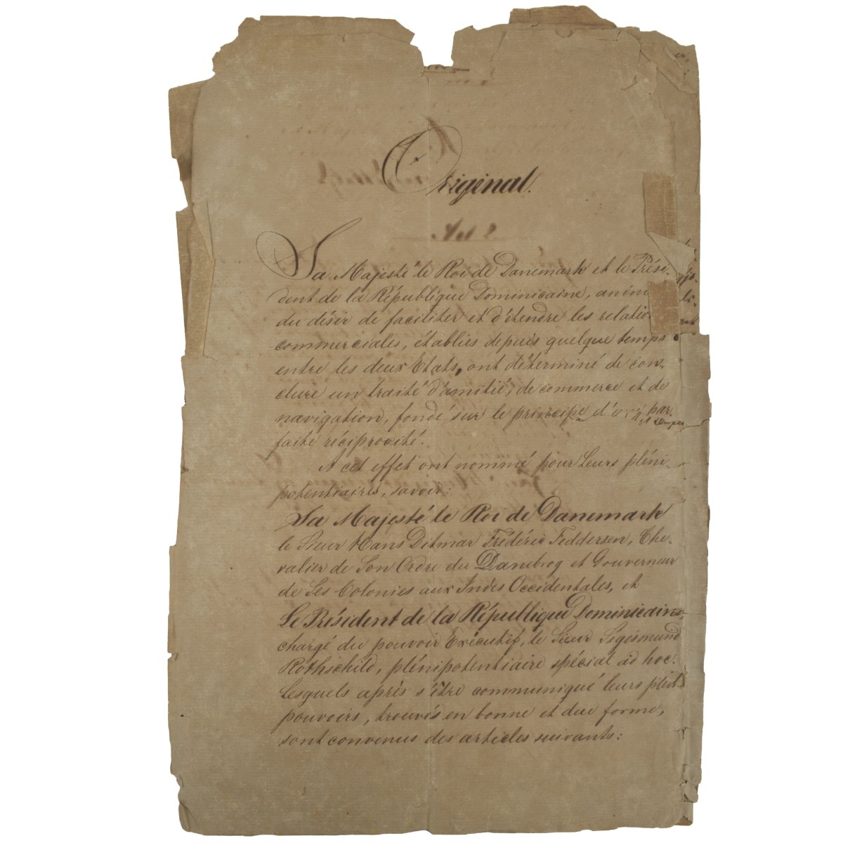 Rothschild Signed Document