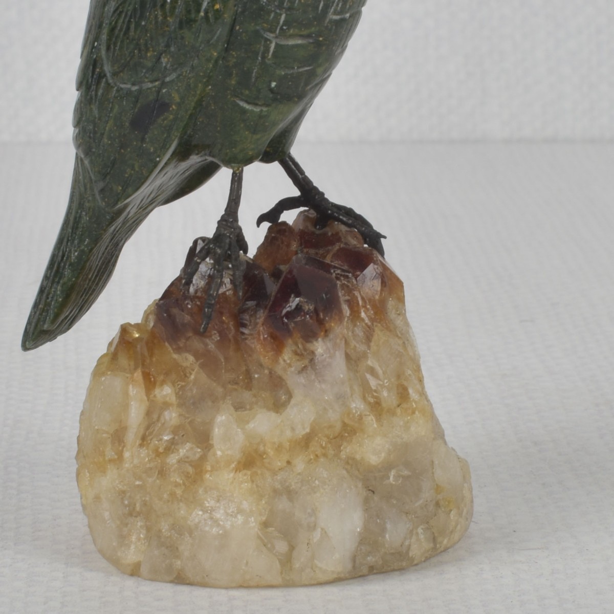 Carved Stone Owl Sculpture